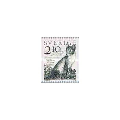 1 عدد تمبر روباه قطبی - سوئد 1983