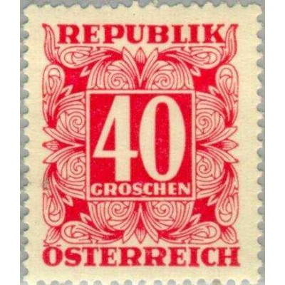 1 عدد تمبر سری پستی مناظر - 3G - اتریش 1945