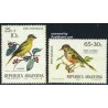 2 عدد تمبر پرندگان - خیریه کودکان - آرژانتین 1972