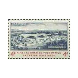 1 عدد تمبر اولین اداره پست اتوماتیک - آمریکا 1960