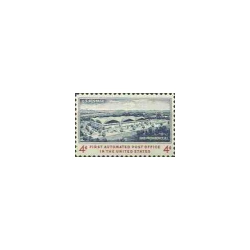 1 عدد تمبر اولین اداره پست اتوماتیک - آمریکا 1960