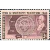 1 عدد تمبر صدو پنجاهمین سال تاسیس ایالت می سی سی پی - آمریکا 1948