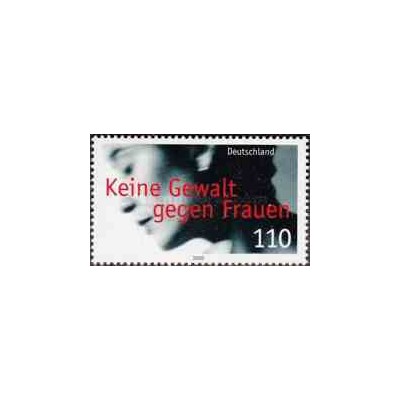 1 عدد تمبر کمپین مبارزه با خشونت علیه زنان - جمهوری فدرال آلمان 2000