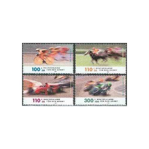 4 عدد تمبر ورزشی - خیریه - جمهوری فدرال آلمان 1999 قیمت 8 دلار