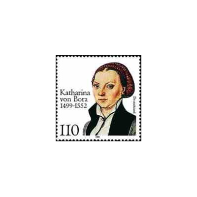 1 عدد تمبر کاترینا فون بورا - راهبه - جمهوری فدرال آلمان 1999