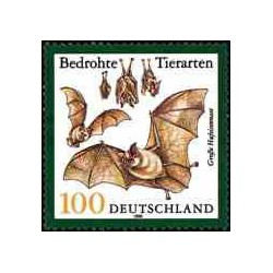 1 عدد تمبر گونه های در خطر انقراض - خفاشها - جمهوری فدرال آلمان 1999
