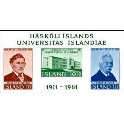 مینی شیت پنجاهمین سالگرد تاسیس دانشگاه ایسلند - ایسلند 1961