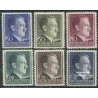 6 عدد تمبر سری پستی آدولف هیتلر - دولت مرکزی آلمان 1942