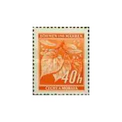 1 عدد تمبر سری پستی - بوهمیا و موراویا 1940