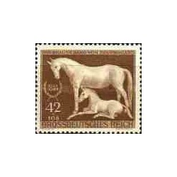 1 عدد تمبر مسابقات اسب دوانی - رایش آلمان  1944