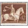 1 عدد تمبر مسابقات اسب دوانی گروه براون - رایش آلمان  1943