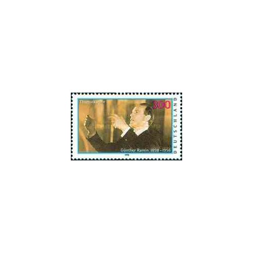 1 عدد تمبر گاندر رامین - نوازنده ارگ - جمهوری فدرال آلمان 1998