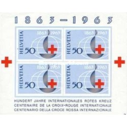 مینی شیت صدمین سالگرد صلیب سرخ - سوئیس 1963 قیمت 8.5 دلار