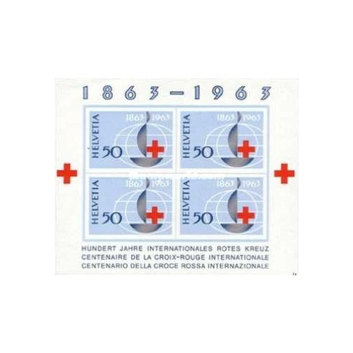 مینی شیت صدمین سالگرد صلیب سرخ - سوئیس 1963 قیمت 8.5 دلار