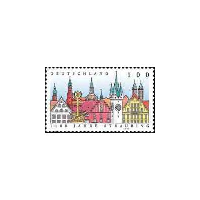 1 عدد تمبر 1100مین سالگرد استراوبینگ - جمهوری فدرال آلمان 1997