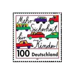 1 عدد تمبر امنیت برای کودکان در ترافیک - جمهوری فدرال آلمان 1997