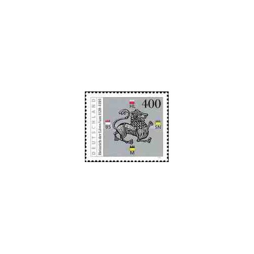 1 عدد تمبر هاینریش شیر- هنری دوازم - جمهوری فدرال آلمان 1995