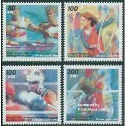 4 عدد تمبر ورزشی - جمهوری فدرال آلمان 1995