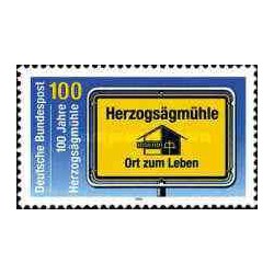 1 عدد تمبر صدمین سالگرد Herzogsaegmuehle - جمهوری فدرال آلمان 1994