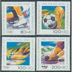 4 عدد تمبر ورزش و المپیک - جمهوری فدرال آلمان 1994
