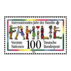1 عدد تمبر سال بین المللی خانواده - جمهوری فدرال آلمان 1994