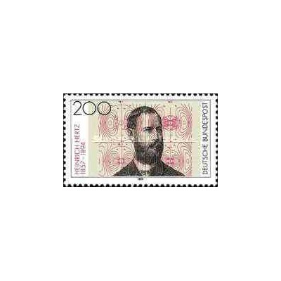1 عدد تمبر هاینریش هرتز - دانشمند - جمهوری فدرال آلمان 1994