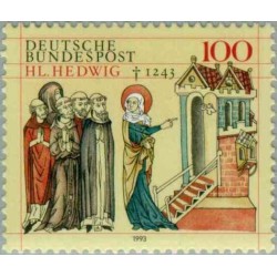 1 عدد تمبر هدویگ مقدس - تمبر مشترک با لهستان - جمهوری فدرال آلمان 1993