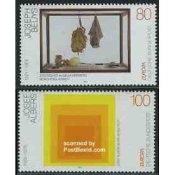 2 عدد تمبر مشترک اروپا - Europa Cept - هنر مدرن - جمهوری فدرال آلمان 1993