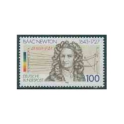 1 عدد تمبر اسحاق نیوتن - جمهوری فدرال آلمان 1993