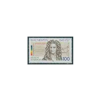 1 عدد تمبر اسحاق نیوتن - جمهوری فدرال آلمان 1993