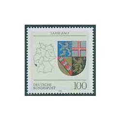 1 عدد تمبر نماد ایالت زارلند - جمهوری فدرال آلمان 1994