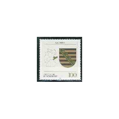1 عدد تمبر نماد ایالت زاکسن - جمهوری فدرال آلمان 1994