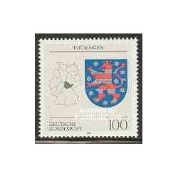 1 عدد تمبر نماد ایالت تورینگن - جمهوری فدرال آلمان 1994