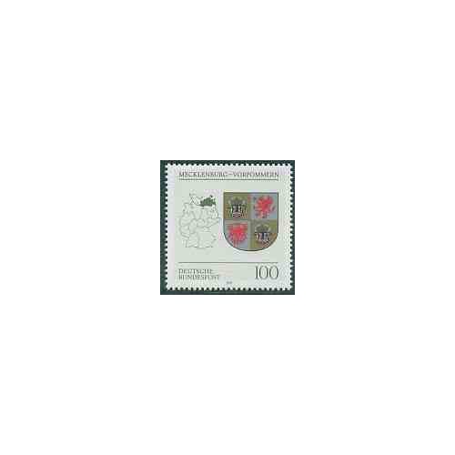 1 عدد تمبر نماد مکلنبورگ - فورپومرن - جمهوری فدرال آلمان 1993