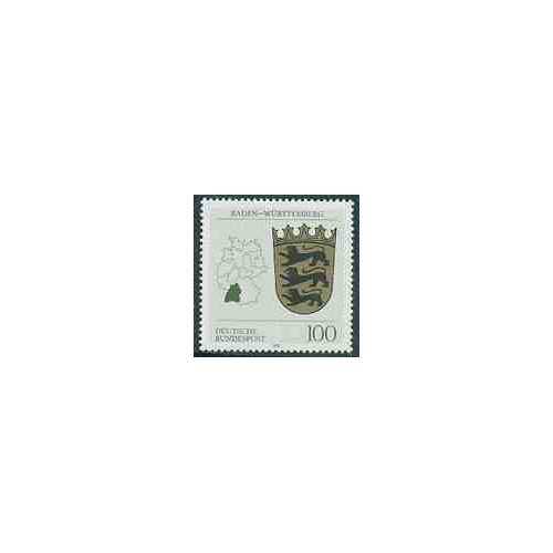 1 عدد تمبر نماد بادن وورتمبرگ - جمهوری فدرال آلمان 1992
