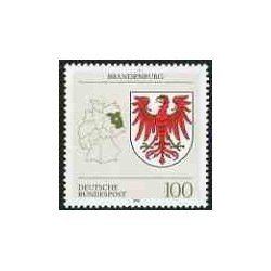 1 عدد تمبر نماد ایالت برندنبورگ - جمهوری فدرال آلمان 1992