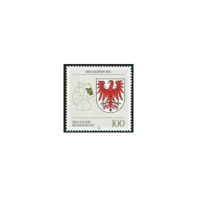 1 عدد تمبر نماد ایالت برندنبورگ - جمهوری فدرال آلمان 1992