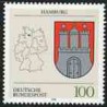 1 عدد تمبر نماد ایالت هامبورگ  - جمهوری فدرال آلمان 1992