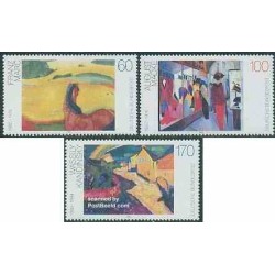 3 عدد تمبر تابلو نقاشی مدرن  - جمهوری فدرال آلمان 1992
