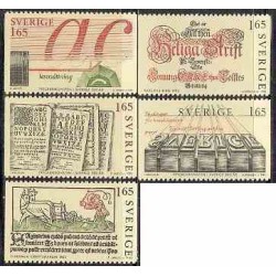 5 عدد تمبر پانصدمین سالگرد چاپ در سوئد - سوئد 1983