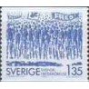 1 عدد تمبر انجمن صلح - سوئد 1983