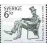 1 عدد تمبر تابلو نلیس فرلین - شاعر و ترانه سرا - سوئد 1983