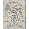 1 عدد تمبر تابلو اثر الین واگنر - سوئد 1982