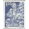 1 عدد تمبر روزنامه فروش - سوئد 1982