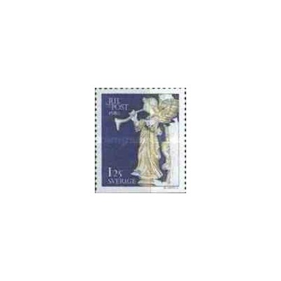 1 عدد تمبر پست کریستمس - سوئد 1980