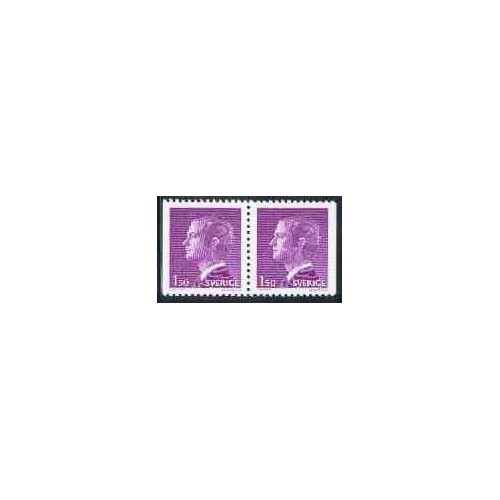 2 عدد تمبر سری پستی - جفت بوکلت - سوئد 1980