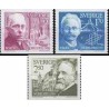 3 عدد تمبر  برندگان جایزه نوبل 1919 - سوئد 1979
