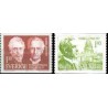 2 عدد تمبر برندایزه نوبل 1917 - سوئد 1977