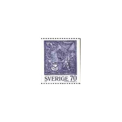 1 عدد تمبر سری پستی - سوئد 1977