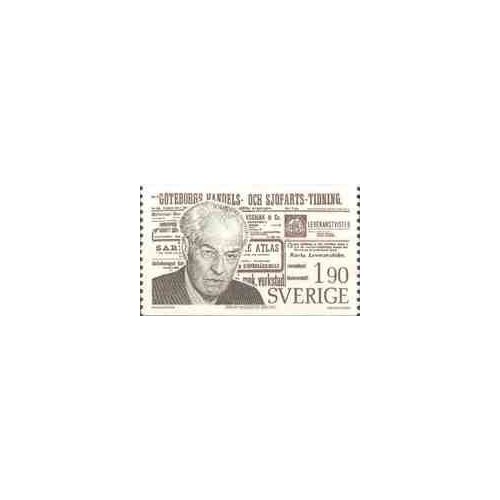 1 عدد تمبر Torgny Segerstedt - محقق ادیان تطبیقی - سوئد 1976 1 عدد تمبر Torgny Segerstedt - محقق ادیان تطبیقی - سوئد 1976